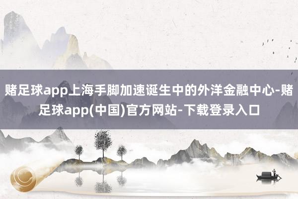 赌足球app上海手脚加速诞生中的外洋金融中心-赌足球app(中国)官方网站-下载登录入口