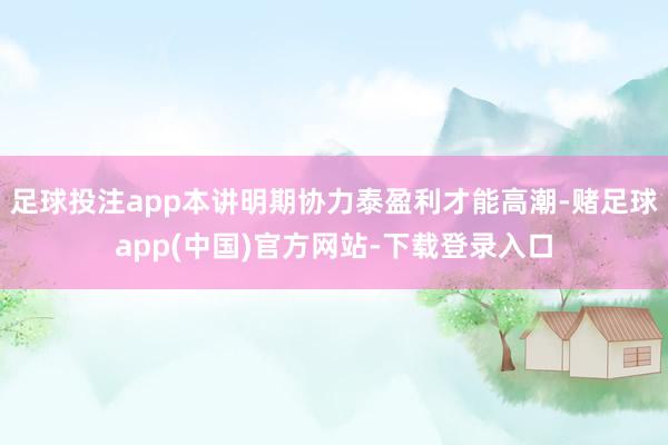 足球投注app本讲明期协力泰盈利才能高潮-赌足球app(中国)官方网站-下载登录入口