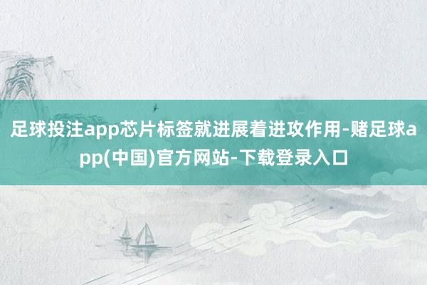 足球投注app芯片标签就进展着进攻作用-赌足球app(中国)官方网站-下载登录入口